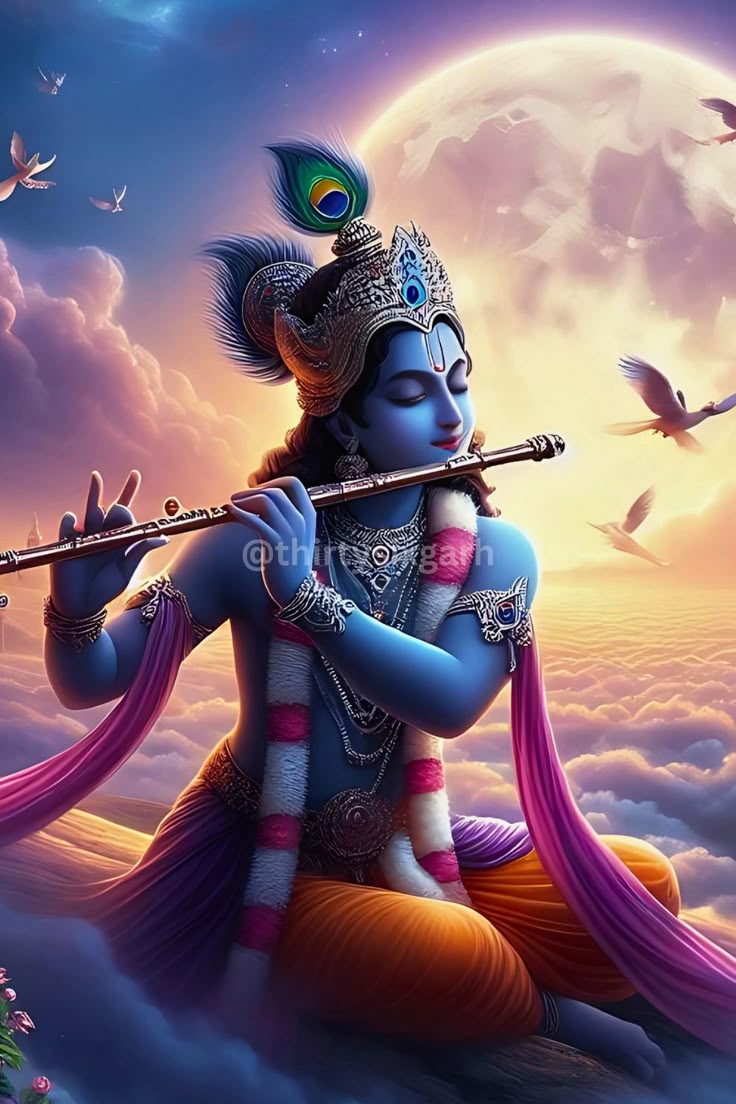 Spiritual Krishna Wallpaper Download
