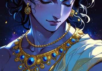 Divine Krishna Aesthetic Image HD