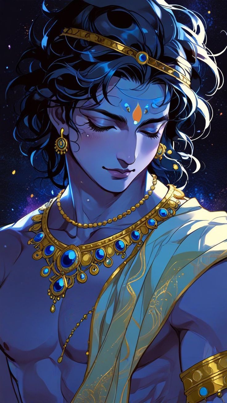 Divine Krishna Aesthetic Image HD
