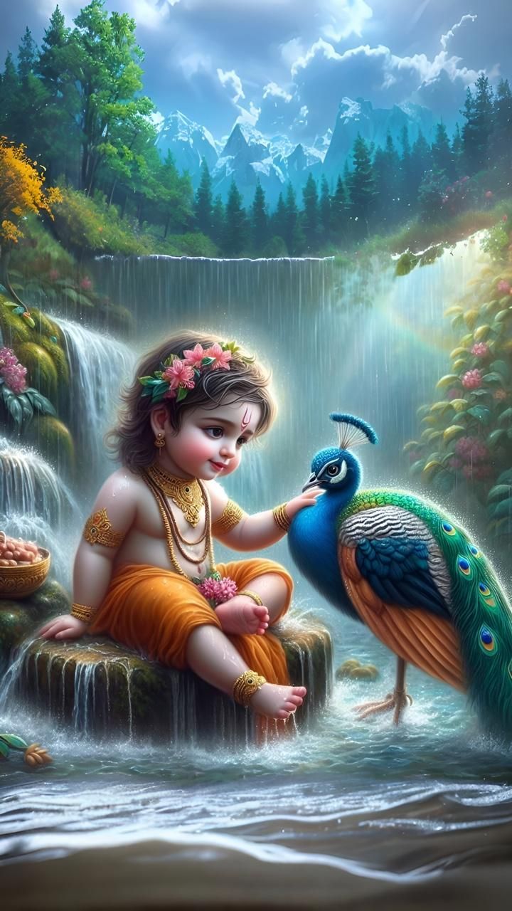 Cute Baby Krishna Wallpaper HD