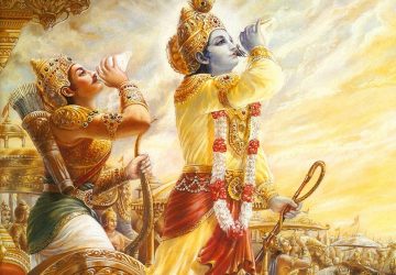 Shri Krishna And Arjuna Bhagavad Gita Wallpaper In 4K
